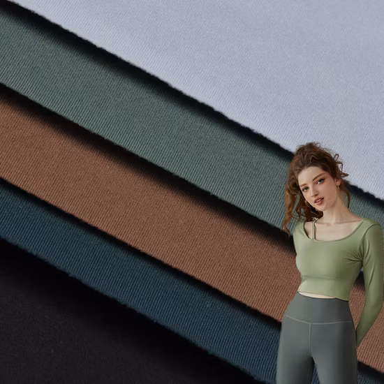 70% Nylon 30% Spandex Weft Knitted Double-Sided Stretch Fabric for Yoga Suit Textile Fabric